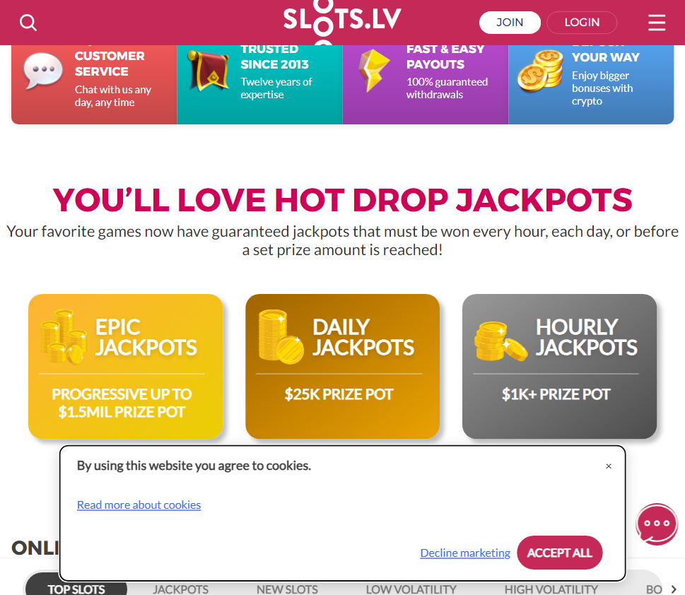 SlotsLV slide1